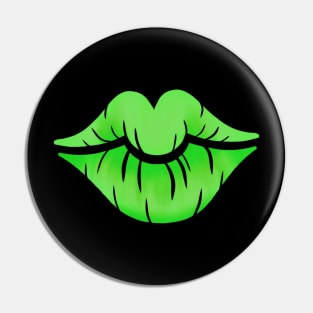 Green Lips Pin