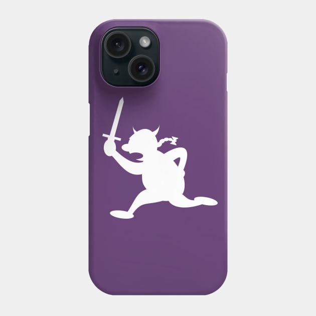 Running Viking (white) Phone Case by schlag.art