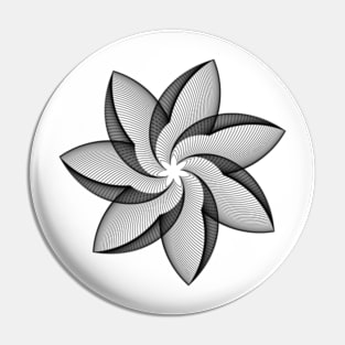 Spiral Flower Pin