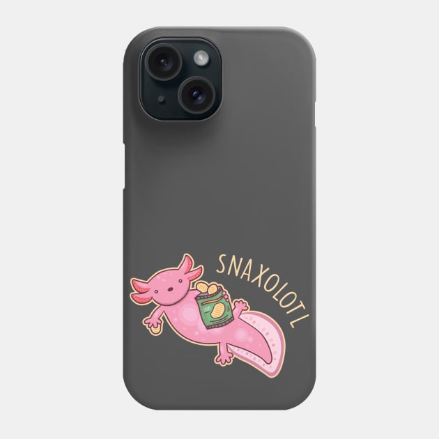 Snaxolotl Phone Case by NinthStreetShirts