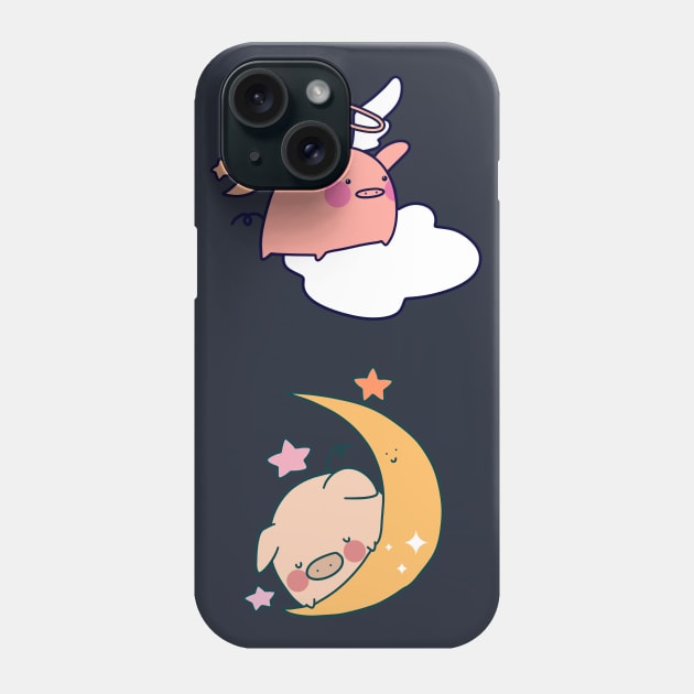 Moon Pigs Phone Case by saradaboru