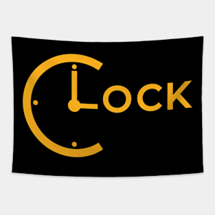 Clock artwork Tapestry