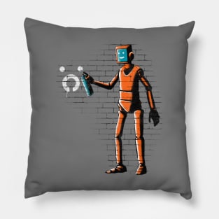 Outsider graffiti Pillow