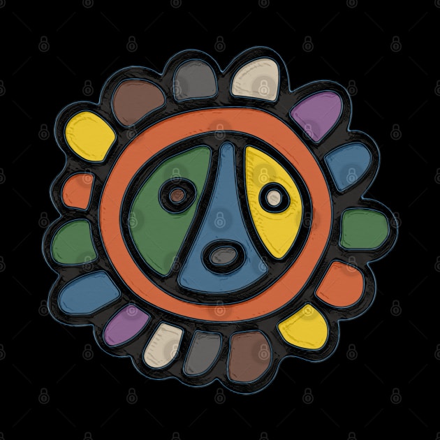 Taino Sun Symbol by SoLunAgua