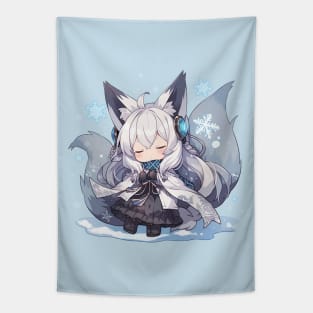 Winter Fox Tapestry