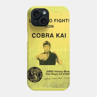 Learn To Fight Flyer Cobra Kai Phone Case