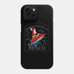 Wrightsville Beach, NC Christmas Vacationing Waterskiing Santa Phone Case