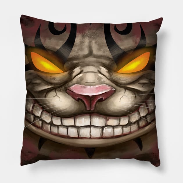 Cheshire Cat - American McGee's Alice Pillow by Fine_Design