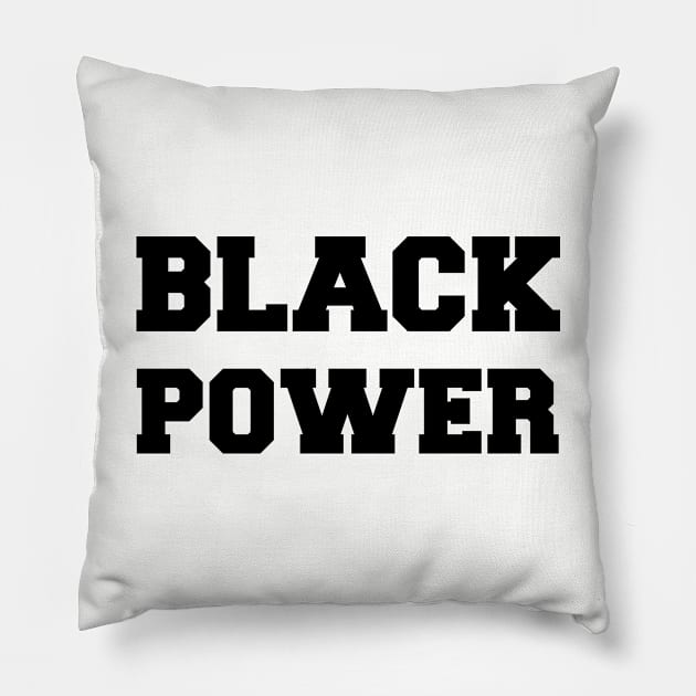 BLACK POWER Pillow by TheCosmicTradingPost