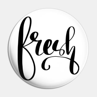 Fresh. handwriting. typography. illustration. art. Pin