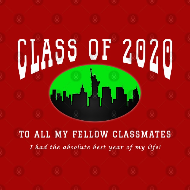 Class of 2020 - Red, Green and White Colors by The Black Panther