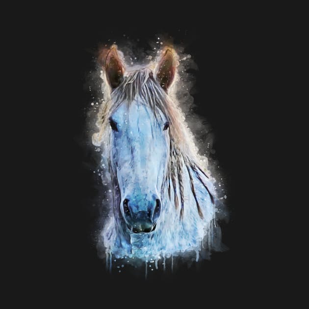 Magnificent Percheron Drafthorse head 2 by CheekyPonyDesigns