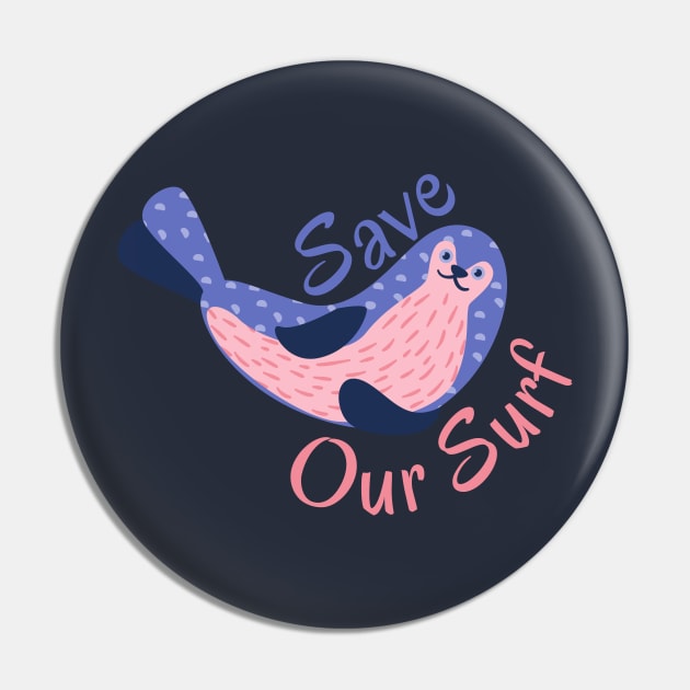 Save Our Ocean Pin by casualism