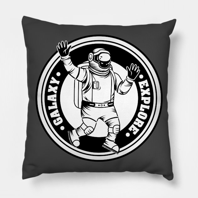 Vintage Spaceman Pillow by Mako Design 