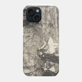 On Stage III by Edgar Degas Phone Case