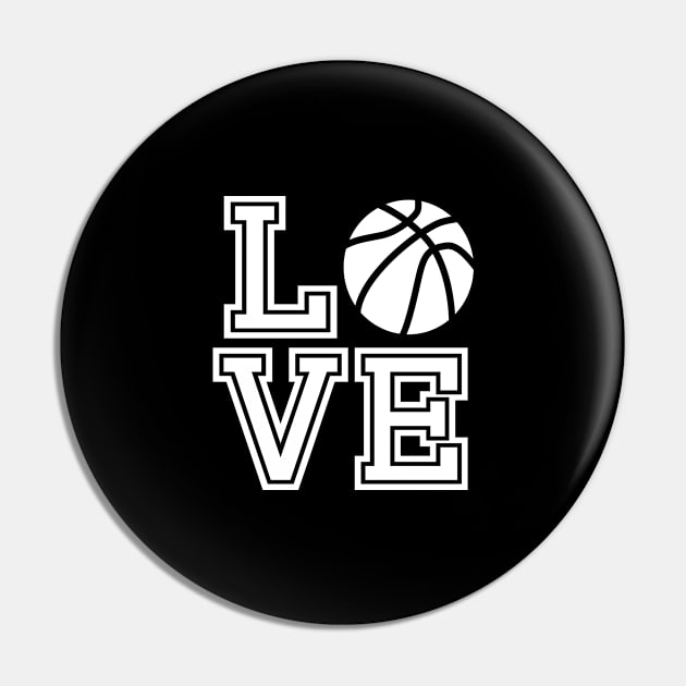 Basketball Love Pin by SpaceManSpaceLand