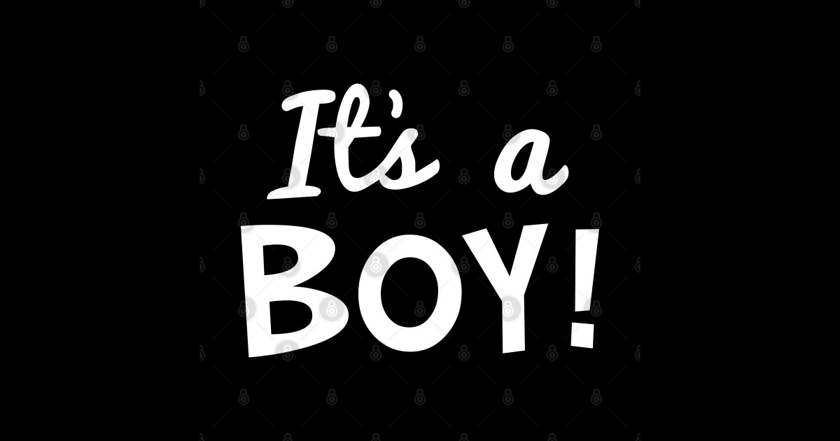 It's a Boy! Baby Announcement (white text) Tshirt Baby TShirt