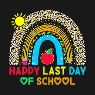 Happy Last Day Of School Students Teacher Summer T-Shirt