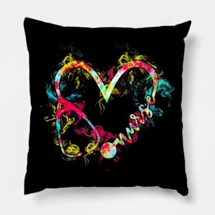 Nurse Flaming Heart Pillow