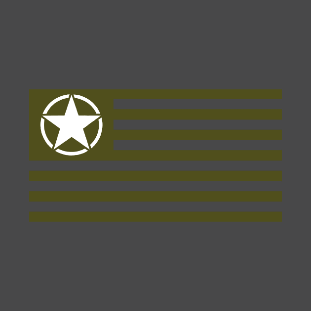 Jeep Star US Tactical Flag by FurryBallBunny