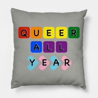 Queer all year Pillow