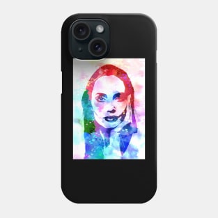 Angelina Jolie Watercolor Phone Case