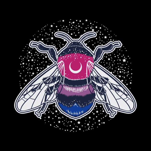 Bisexual Bee Proud LGBT Pride Flag by Psitta