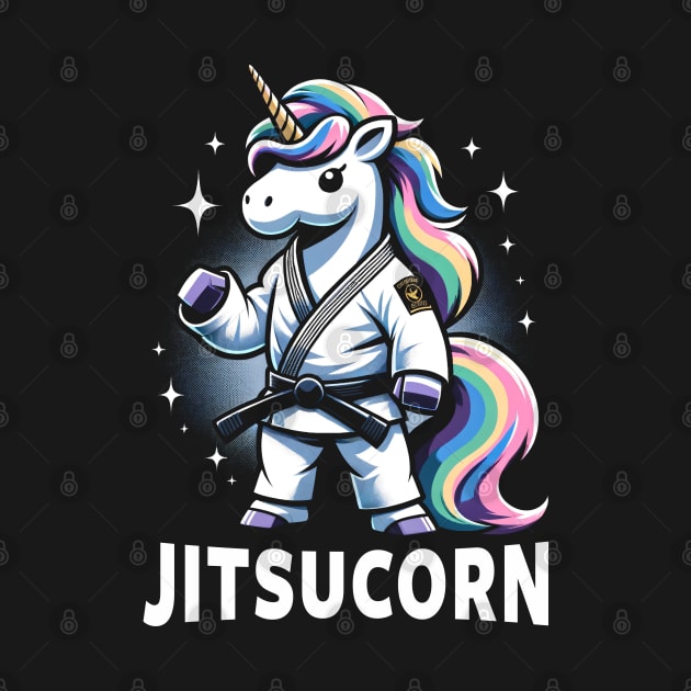 Jiu Jitsu Unicorn Jitsucorn Funny Jiu Jitsu by Tshirt Samurai