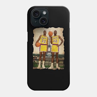 James Worthy and Magic Johnson in Paris Phone Case