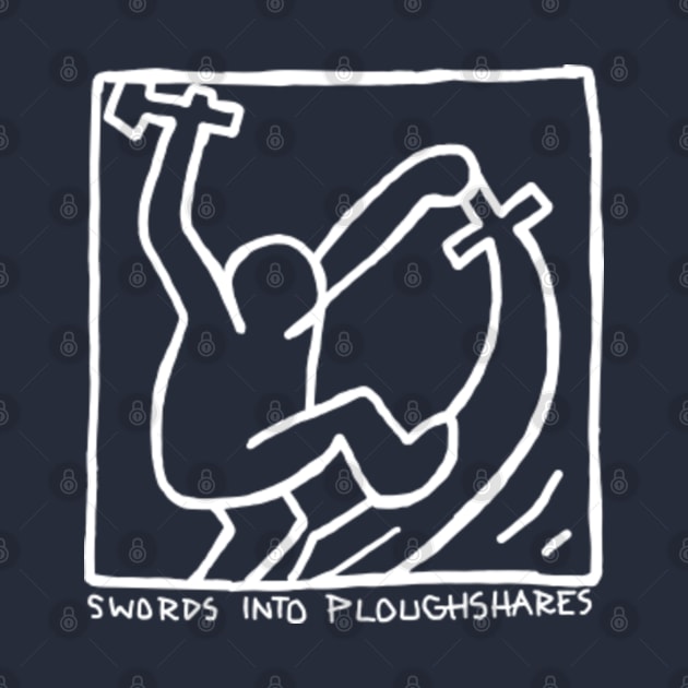 swords into ploughshares peace sign Swords Into Ploughshares T