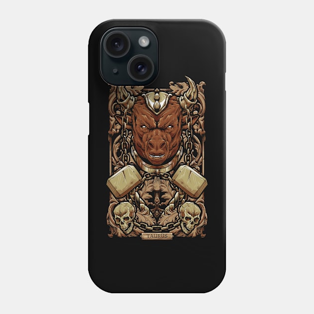 Taurus Phone Case by Chack Loon