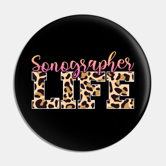 Sonographer Life Pin by White Martian