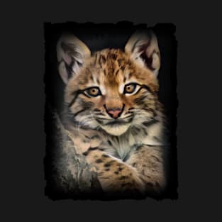 Lynx Cub Digital Painting T-Shirt