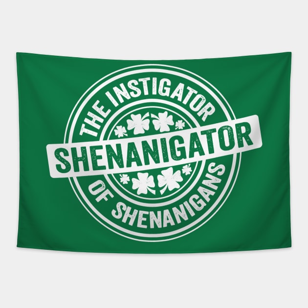 Shenanigator White Tapestry by DetourShirts