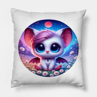 Cute Chibi Bat Girl Pillow