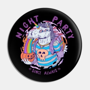 Night Party Unicorn Pin