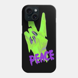 alien hand peace sign Phone Case