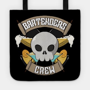 Bartenders crew Jolly Roger pirate flag Tote