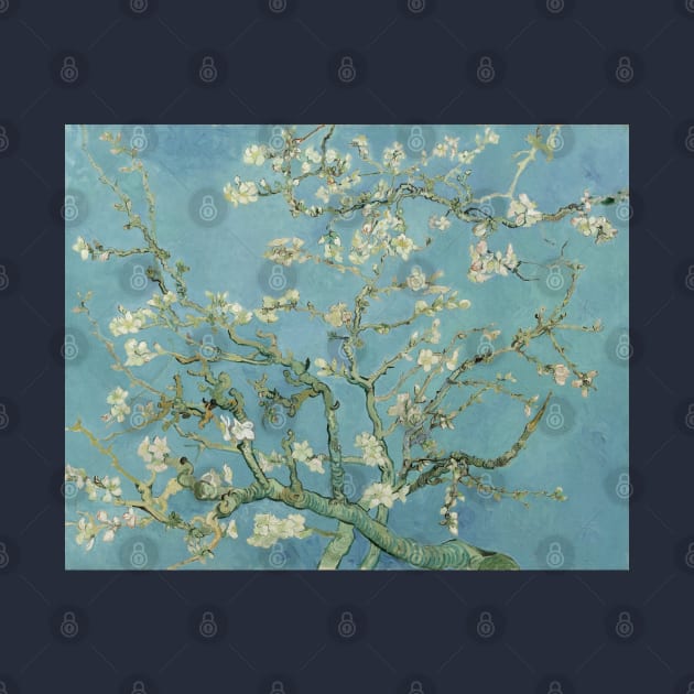 Almond Blossoms Van Gogh by Space Cadet Tees