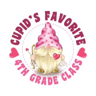 Cupid's Favorite 4th Grade Class T-Shirt