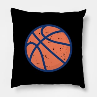Vintage Distressed Basketball T-Shirt Pillow