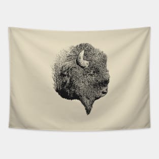 Bison portrait 2 Tapestry