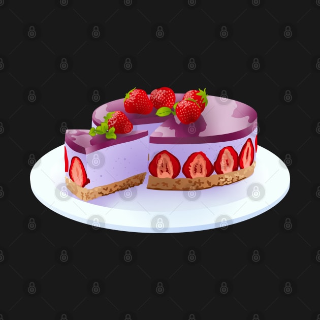 Sailor Saturn Themed Cheesecake by ziafrazier