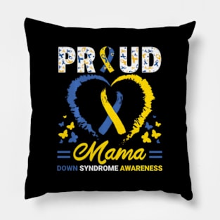 World Down Syndrome Day T21 Ribbon Proud Mama Mom He Pillow