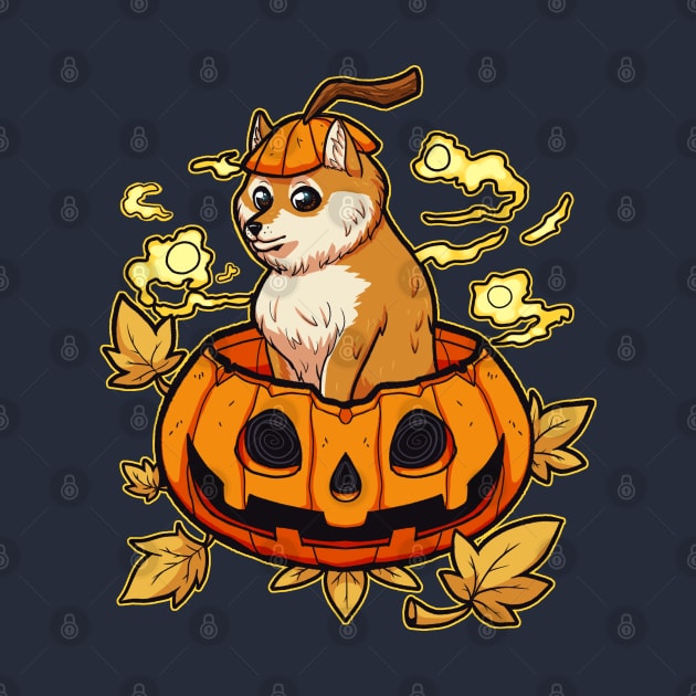 halloween puppy dog by ISAGU ART STORE