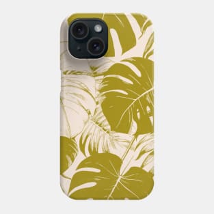 Monstera Leaves Jungle Boho Pattern Phone Case