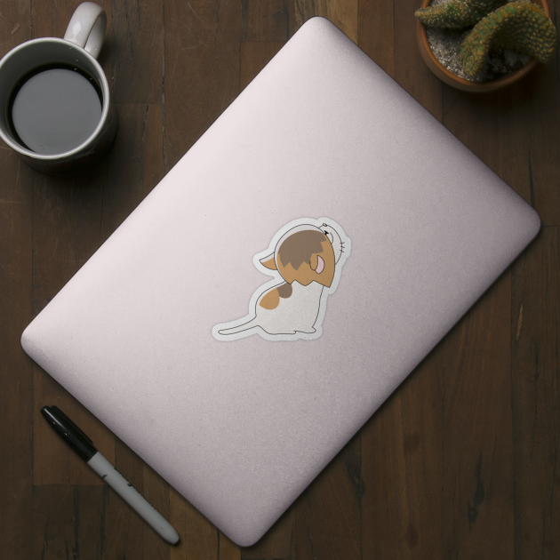 Chibi Cat Kenma Haikyuu Sticker Teepublic Anime stickers cool stickers printable stickers black and white stickers preppy stickers kenma kozume dibujos cute haikyuu manga journal stickers. chibi cat kenma