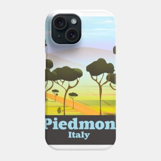 Piedmont Italy travel poster Phone Case