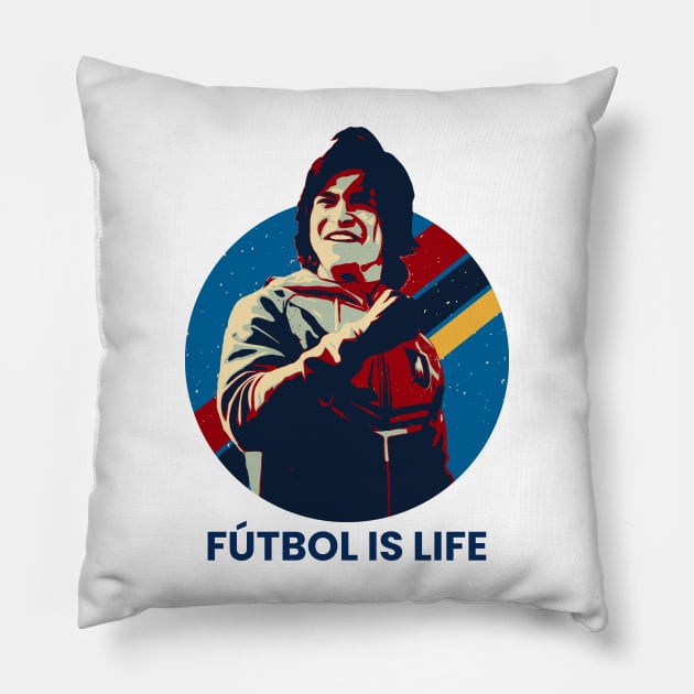 Futbol is life Pillow by Suarezmess