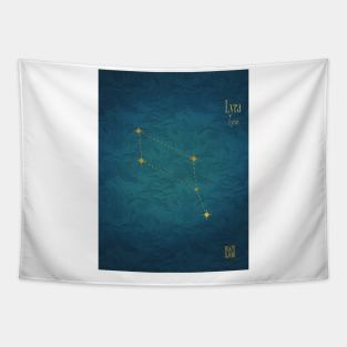 Night Sky Constellations - Lyra Tapestry